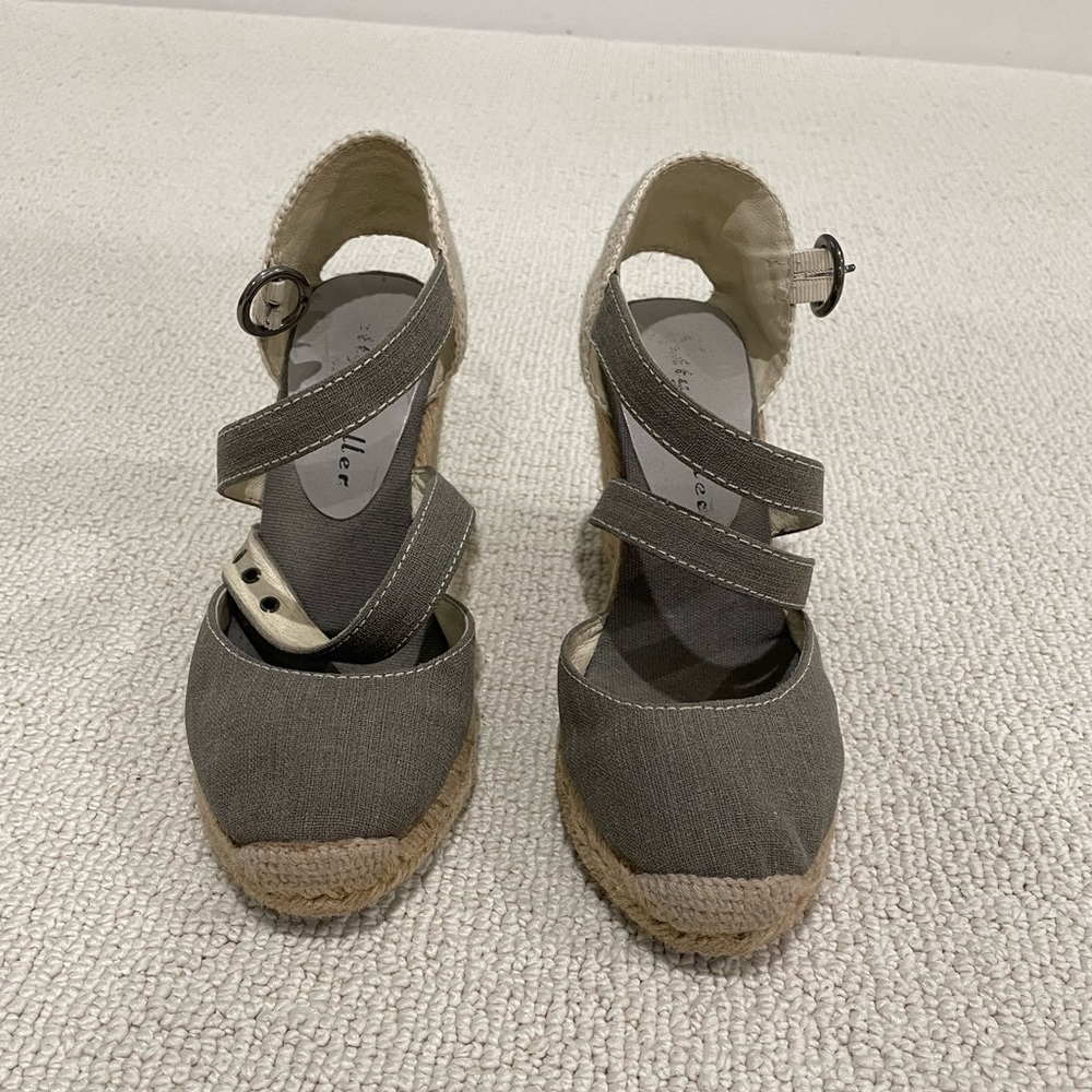 Bettye Muller gray wedges